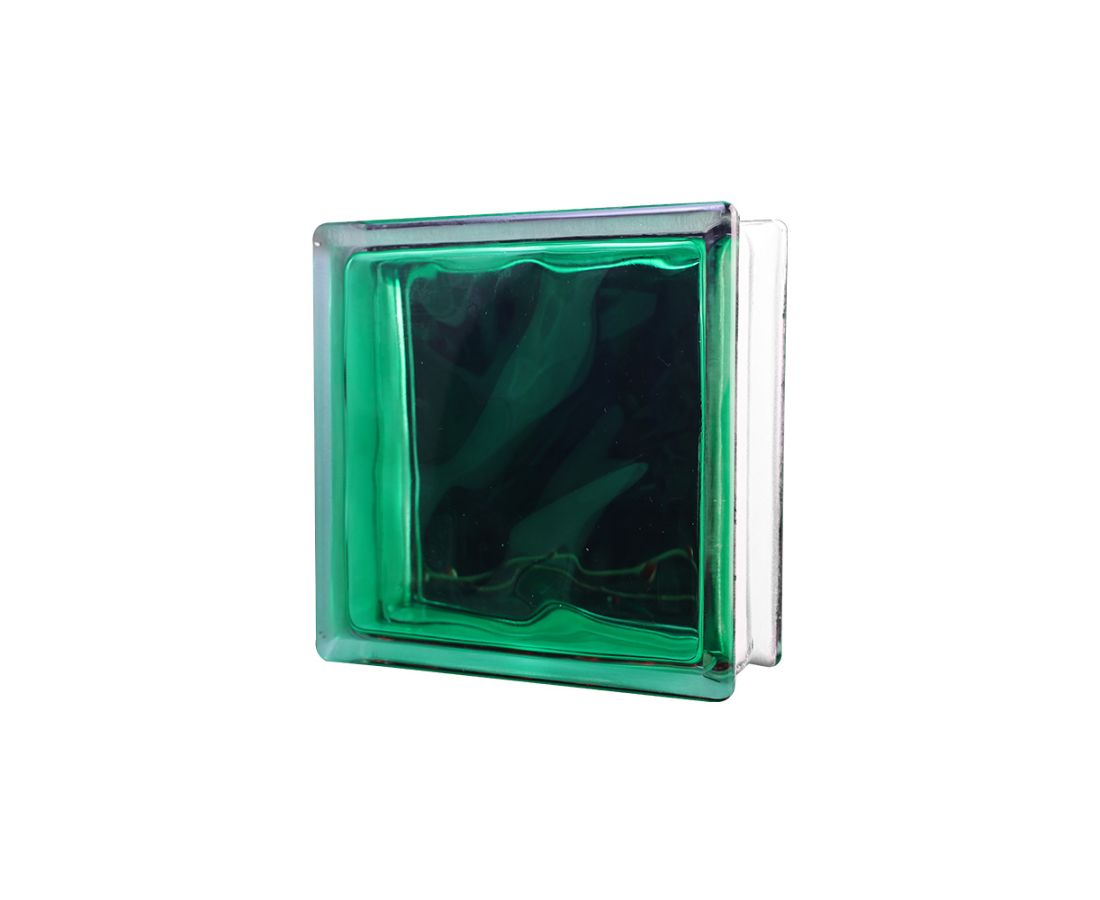 მინა ბლოკი  Incolored Green JH061 — მინა-ბლოკი